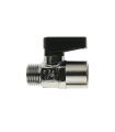 MINI VALVOLA A SFERA IN OTTONE MASCHIO-FEMMINA