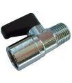 MINI VALVOLA A SFERA IN OTTONE MASCHIO-FEMMINA