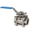 STAINLESS STEEL BALL VALVE 3 PIECES PLATE ISO 5211