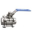 BALL VALVE 3 PIECES STAINLESS STEEL