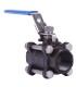 3-Piece Threaded Steel Ball Valve | Buy Online