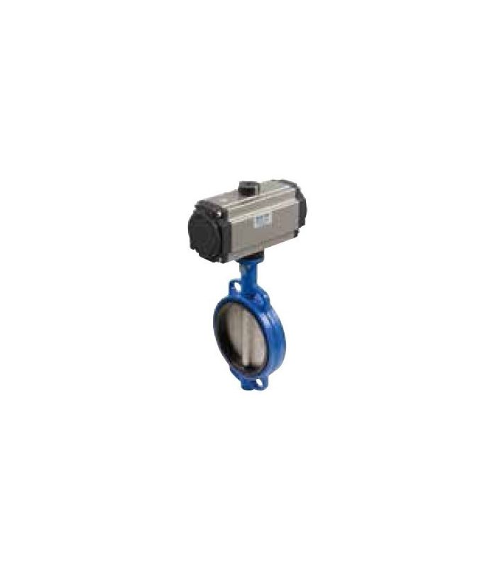 WAFER DISC CAST IRON DOUBLE ACTING BUTTERFLY VALVE