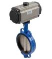 WAFER DISC CAST IRON DOUBLE ACTING BUTTERFLY VALVE