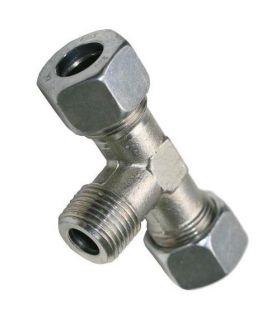 TUBE UNION WITH CENTRAL CONICAL THREAD S DIN 2353 S