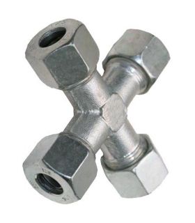 UNIÓN TUBO CRUZ DIN 2353 L