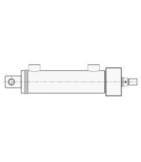 HYDRAULIC CYLINDER ISO-3322 REAR HINGE DS (Check price)