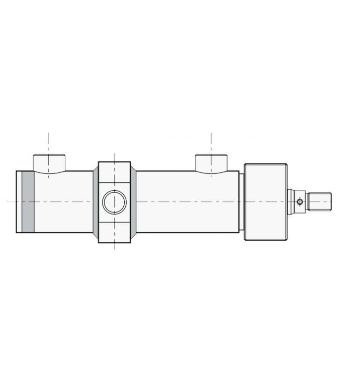 ISO-3322 CYLINDRE HYDRAULIQUE TOURILLON INTERMÉDIAIRE FS