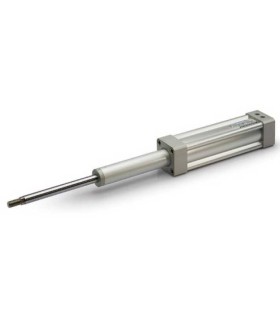 Lot De 2 Têtes De Fourche Pour Vérin Pneumatique - Filetage M8 X 1.25 - Acier Carbone Argenté - 42x16 Mm