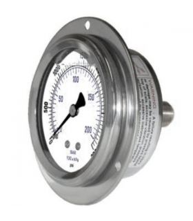 MANOMETER Ø100 CENTRAL THREAD 1/2" GLYCERINE RING