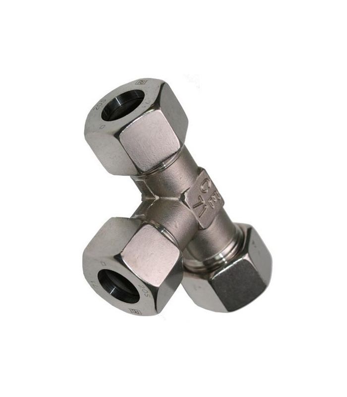 Raccordo a T in acciaio inox DIN-2353