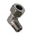 Raccordo a gomito per tubi con filettatura a L in acciaio inox DIN-2353