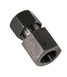 UNIÓN RECTA TUBO ROSCA HEMBRA L INOX DIN-2353