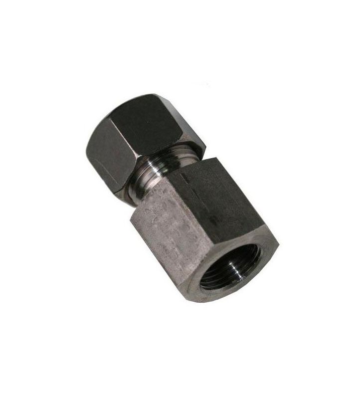 STRAIGHT TUBE UNION FEMALE THREAD L STAINLESS STEEL DIN 2353