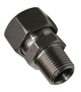 Tubo diritto con filettatura NPT, acciaio inossidabile DIN-2353