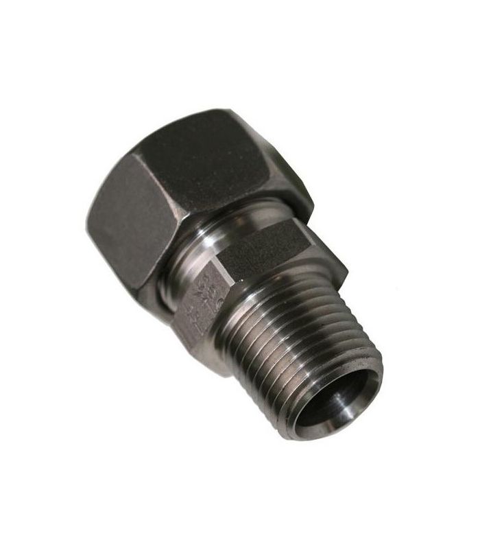 STRAIGHT UNION PIPE NPT THREAD L STAINLESS STEEL DIN-2353