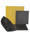 Non-slip rubber sheet made of aluminum and polyurethane, 400x400x12