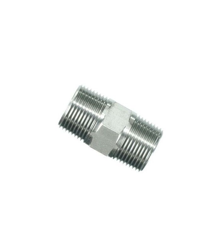 Raccordo maschio-maschio in acciaio inox NPT