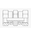 STRAIGHT UNION STAINLESS STEEL LOOSE NUT