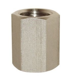 MANCHON FEMELLE HEXAGONAL EN ACIER INOXYDABLE