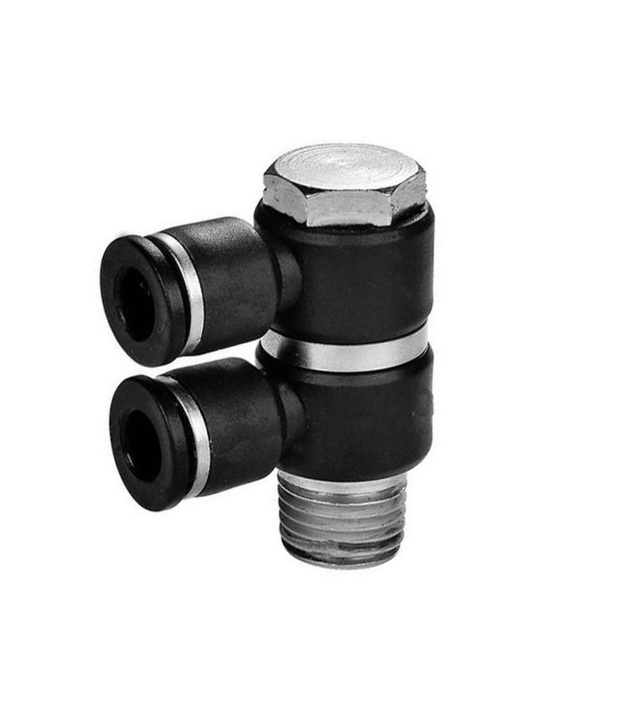 INSTANT FITTING MALE ELBOW OUTLET DOUBLE ADJUSTABLE PIPE