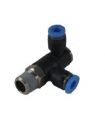 RACOR INSTANTÁNEO CODO MACHO SALIDA TUBO DOBLE ORIENTABLE