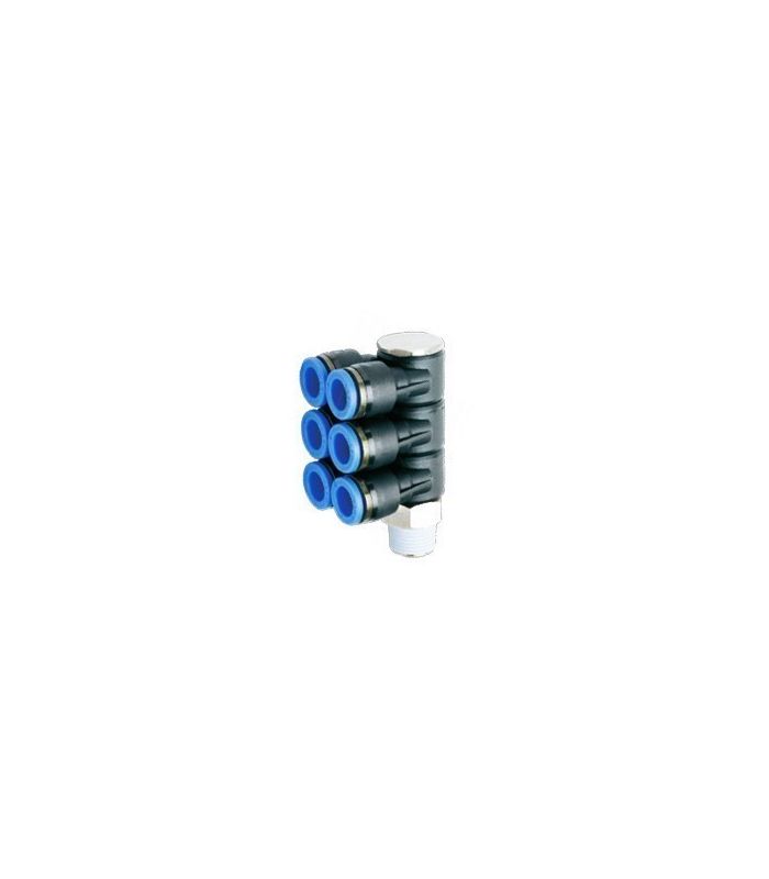 INSTANT FITTING MALE ELBOW OUTLET 6 TUBE