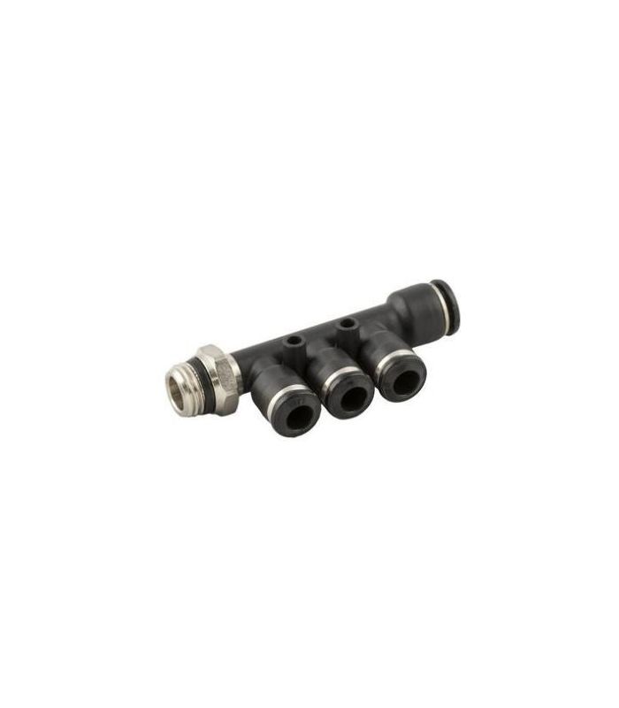 INSTANT FITTING FOR THREADED DISTRIBUTOR 3 OUTLETS THREADED PIPE