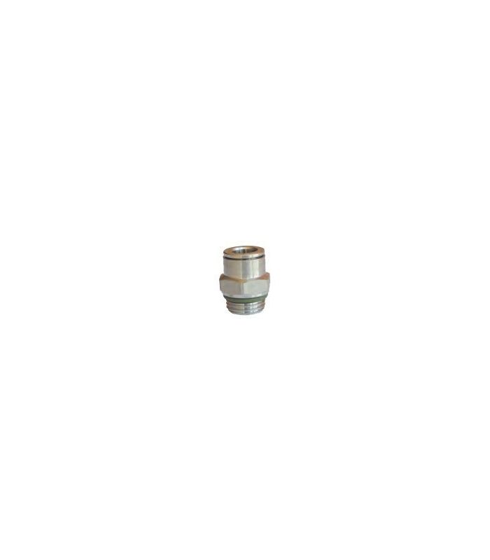 UNION RECTA TUBO ROSCA CILINDRICA INOX