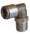 RACCORD COUDE POUR TUBE FILETAGE CONIQUE PIVOTANT EN ACIER INOXYDABLE