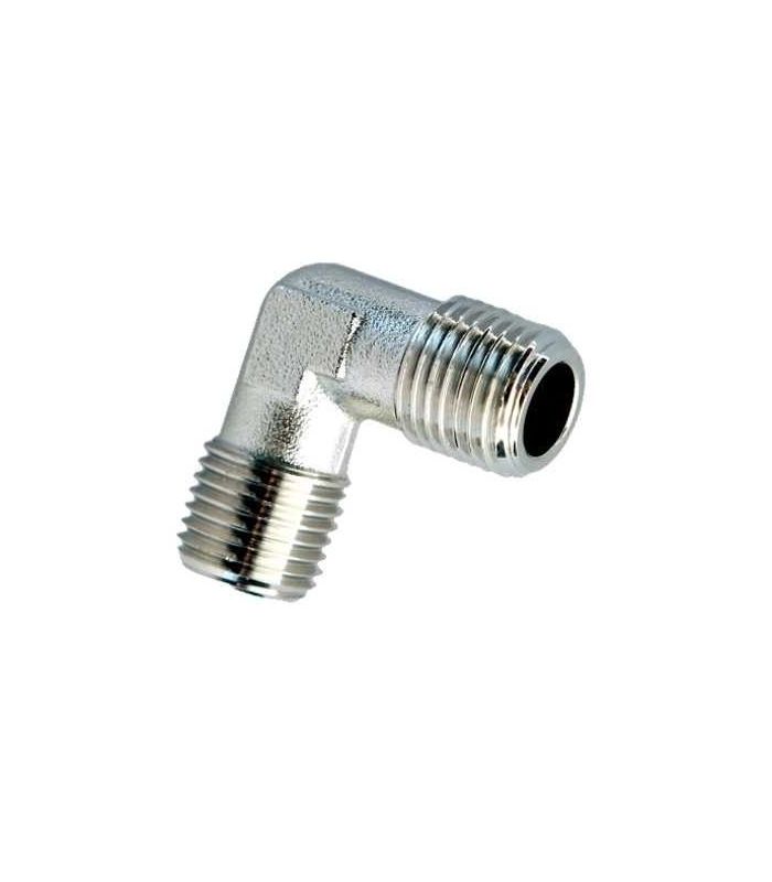 NICKEL-PLATED BRASS MALE ELBOW