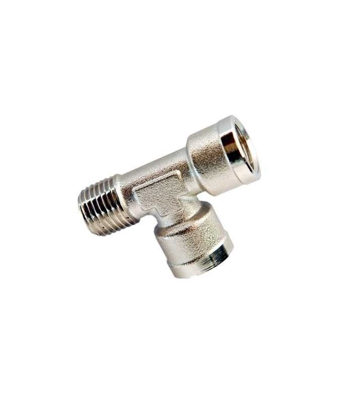 T HEMBRA MACHO LATERAL LATON NIQUELADO
