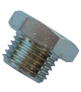 Nickel-plated brass hexagonal male plug | Buy online at the best price