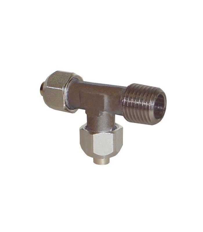 UNIÓN TE TUBO ROSCA LATERAL CÓNICA INOX