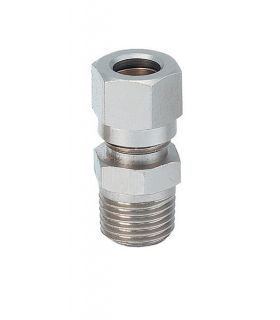 STRAIGHT UNION PIPE CONICAL THREAD NUT AND BICONE