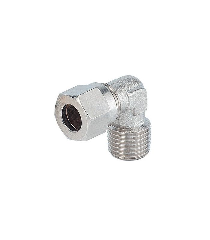 ELBOW CONICAL THREAD PIPE NUT AND BICONE