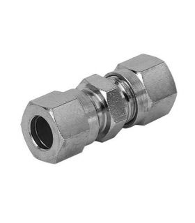 UNIVERSAL STRAIGHT STAINLESS STEEL TUBE-TO-TUBE COUPLING