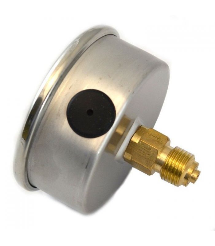 VACUOMETRO Ø63 ROSCA CENTRAL 1/4" CON GLICERINA