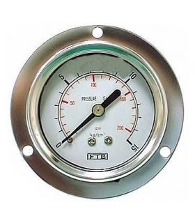 VACUOMETRO Ø63 ROSCA CENTRAL 1/4" CON ARO SECO