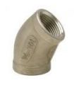 FIG. 120 FEMALE ELBOW 45º STAINLESS STEEL 316