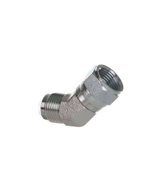 CODO MACHO FIJO TUERCA LOCA 45 JIC