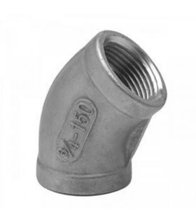 FIG. 120 FEMALE ELBOW 45º STAINLESS STEEL 316