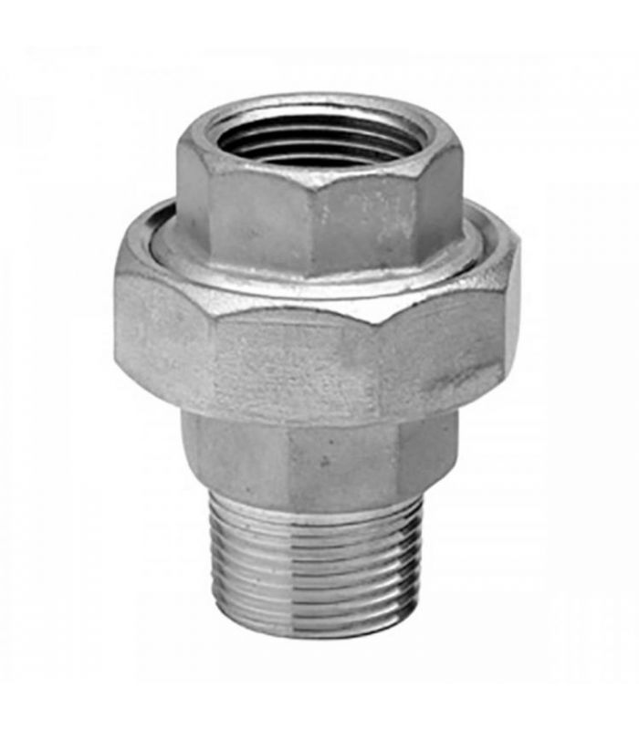 FIG 341 ENLACE 3 PIEZAS MACHO HEMBRA CÓNICA INOX 316