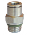 UNION RECTA TUBO ROSCA CILINDRICA INOX