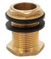 BRASS WALL GUTTER WITH GASKET AND NUT | Buy online at the best price.