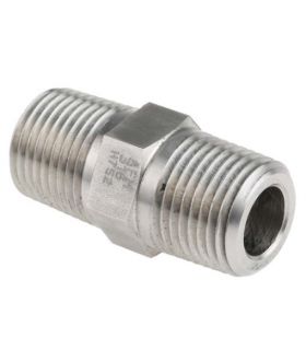 Raccordo maschio-maschio in acciaio inox NPT
