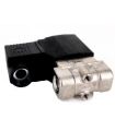 Válvula solenoide de ação direta 2/2 NO. Aberta em aço inoxidável