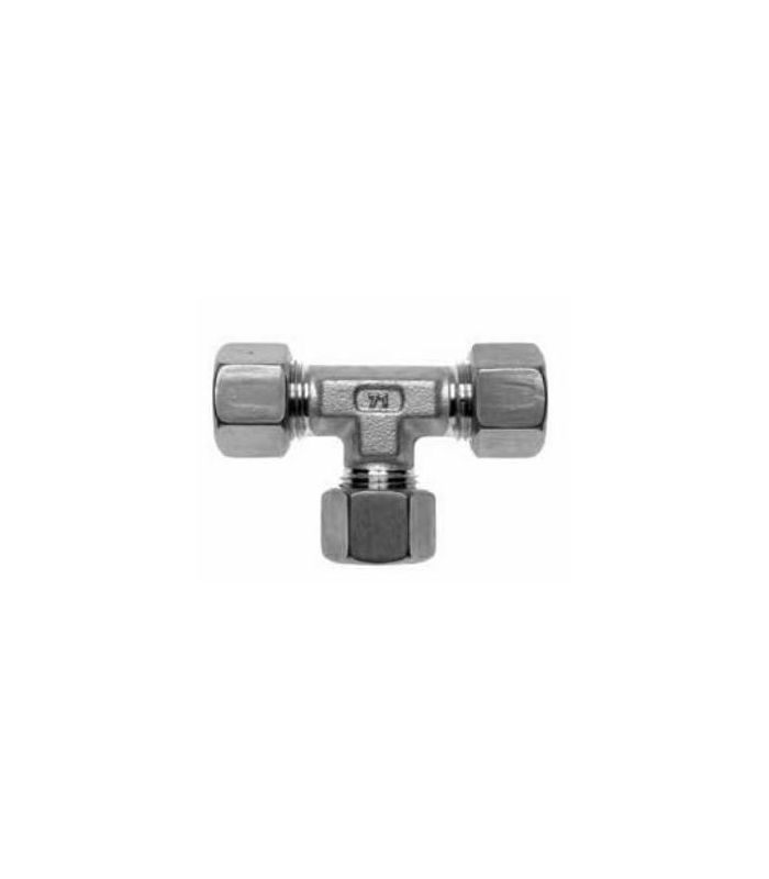 RACCORDO A T IN ACCIAIO INOX DIN 2353 S