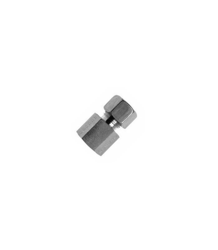 RACCORDO FEMMINA TUBO DRITTO ACCIAIO INOX DIN 2353 S