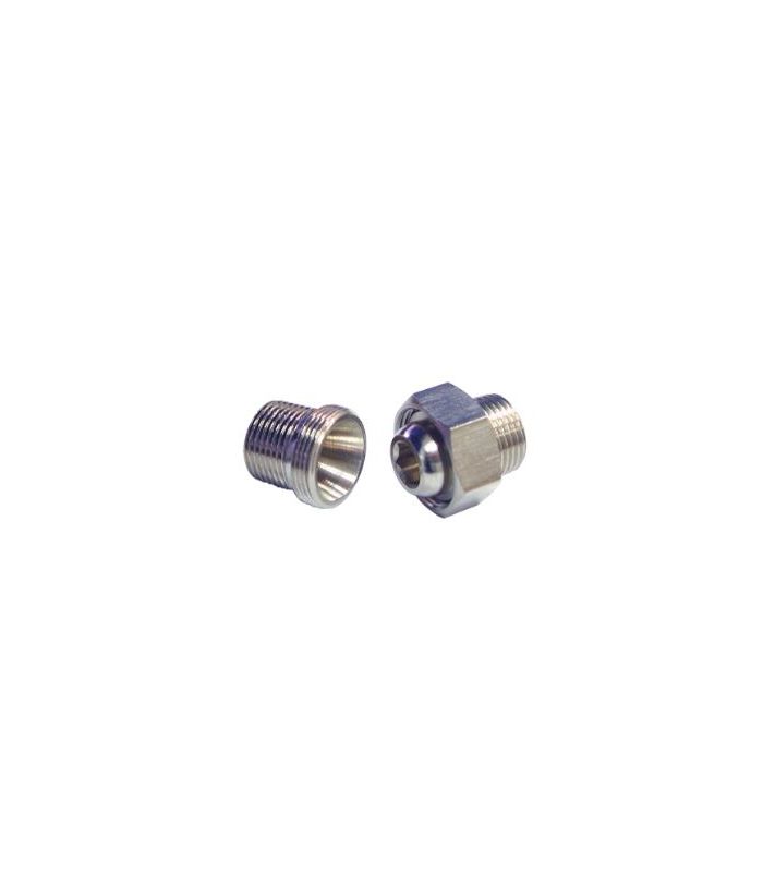 3-PIECE MALE-MALE CONNECTOR NICKEL-PLATED BRASS