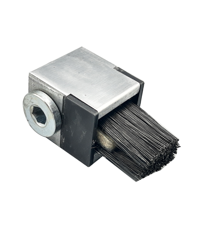 FLAT LUBRICATION BRUSH WITH CENTRAL THREAD